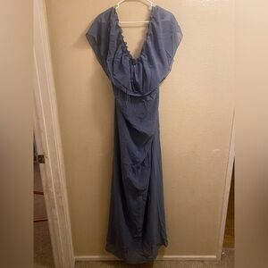 B1-Nouvelle Amsale Elegant Blue Evening Gown New Without tag